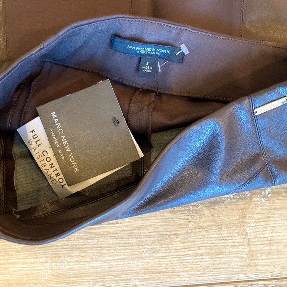 NWT Marc New York Andrew Marc Brown Pencil Skirt - Picture 5 of 9